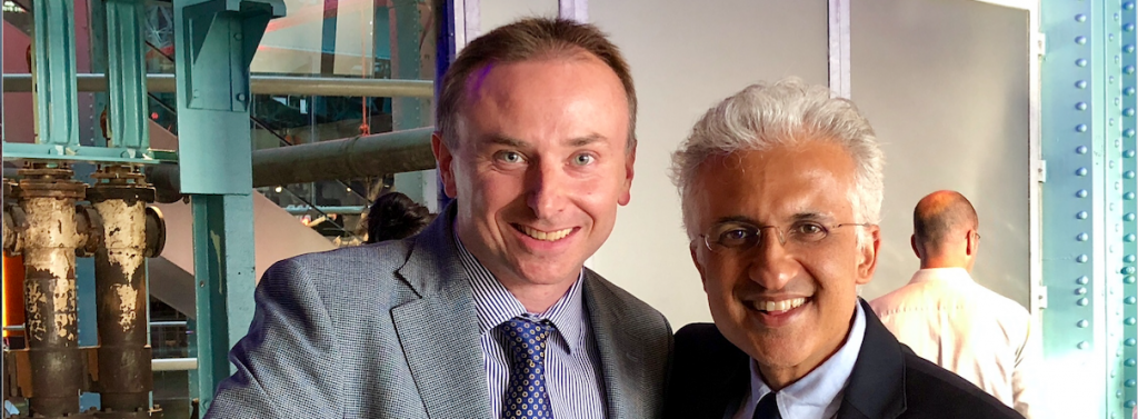 Consultant Ophthalmologists Raman Malhotra and Jonathan Ross at the BOPSS conference